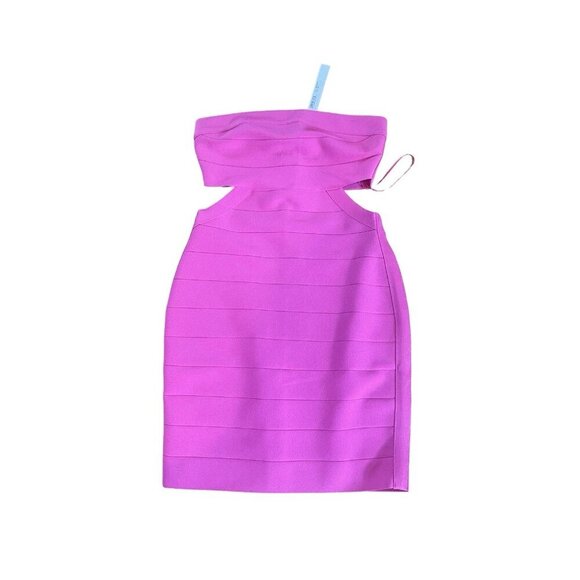 NWT Susana Monaco Women Bandage Tube Mini Dress Electric Pink Size Small - Picture 5 of 10